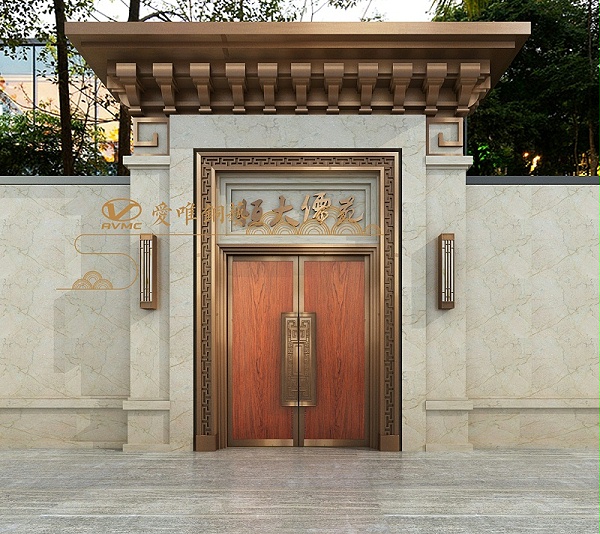 佛山别墅铜门中式铜门