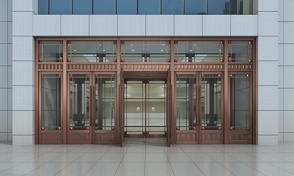 酒店铜门玻璃铜门