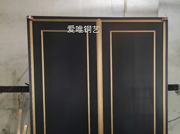 爱唯铜艺铜门厂家焊接工艺铜门新中式铜门