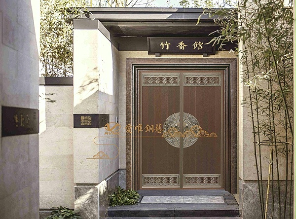 爱唯中式铜门