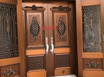 广东别墅铜门厂家爱唯铜艺——广东别墅铜门案例实拍