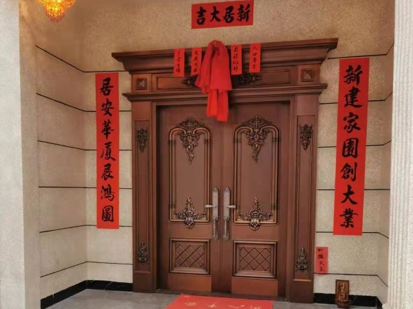 广东铜门厂家爱唯铜艺——清远英德别墅铜门