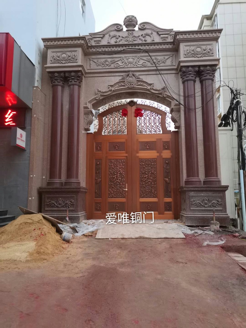 云南别墅庭院铜门 (4)