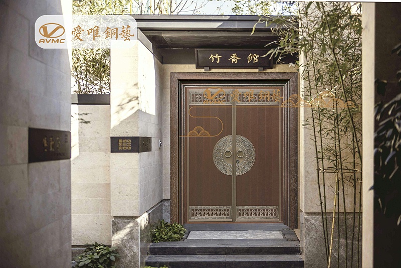 广东铜门中式铜门