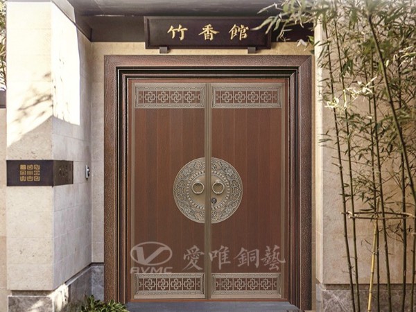 铜门厂家教那你别墅铜门的维护